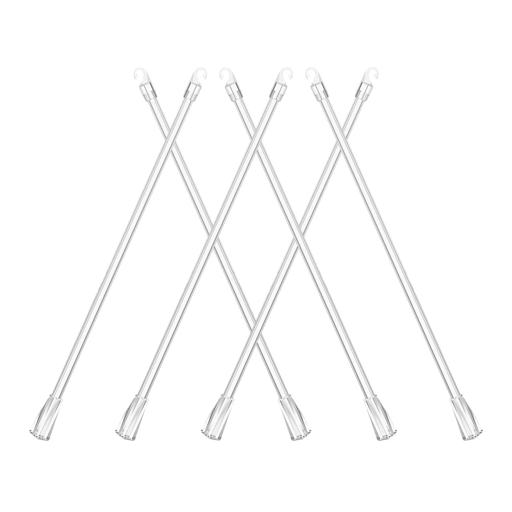 

6Pcs Curtain Blind Stick 19Inch Clear Plastic Vertical Blind Wand Replacement Rod Smooth Tilt Control for DIY Home Decor Easy