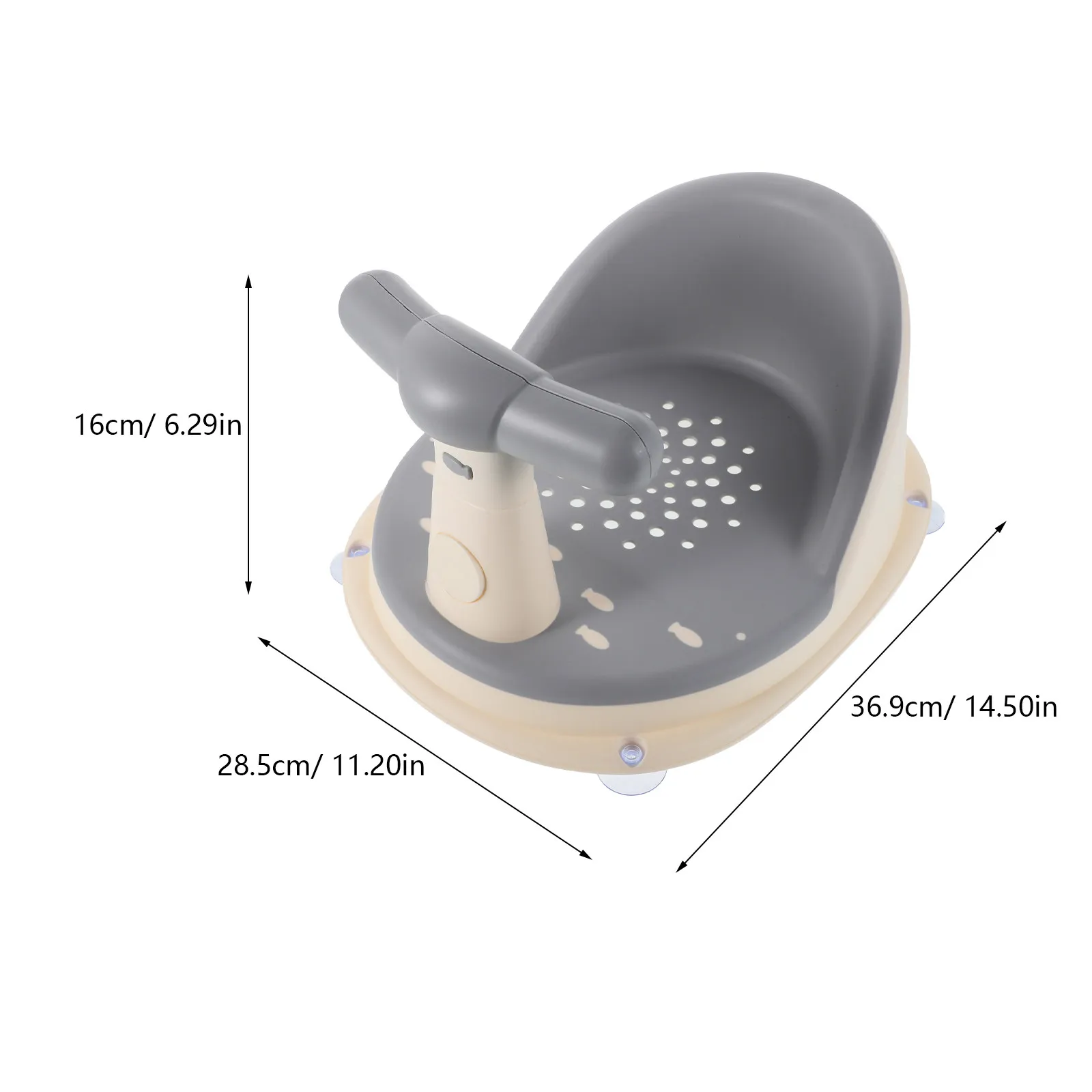 1pcs Baby Bath Seat Comfortable Ergonomic Nonslip Base Multifunctional Tub Shower Chair for Infant Bathtub Safety Kids Bathing view 6