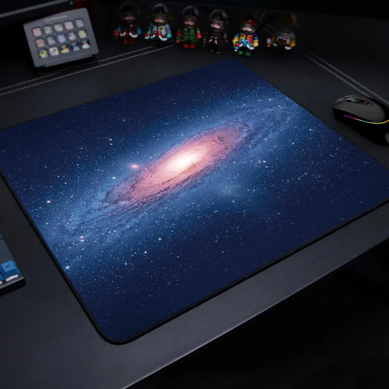 E-Sports Mousepad Starry sky Planet  Anime Cute  Keycap pattern Locking Edge Mouse Mat Ultrafine Surface Desk Mat