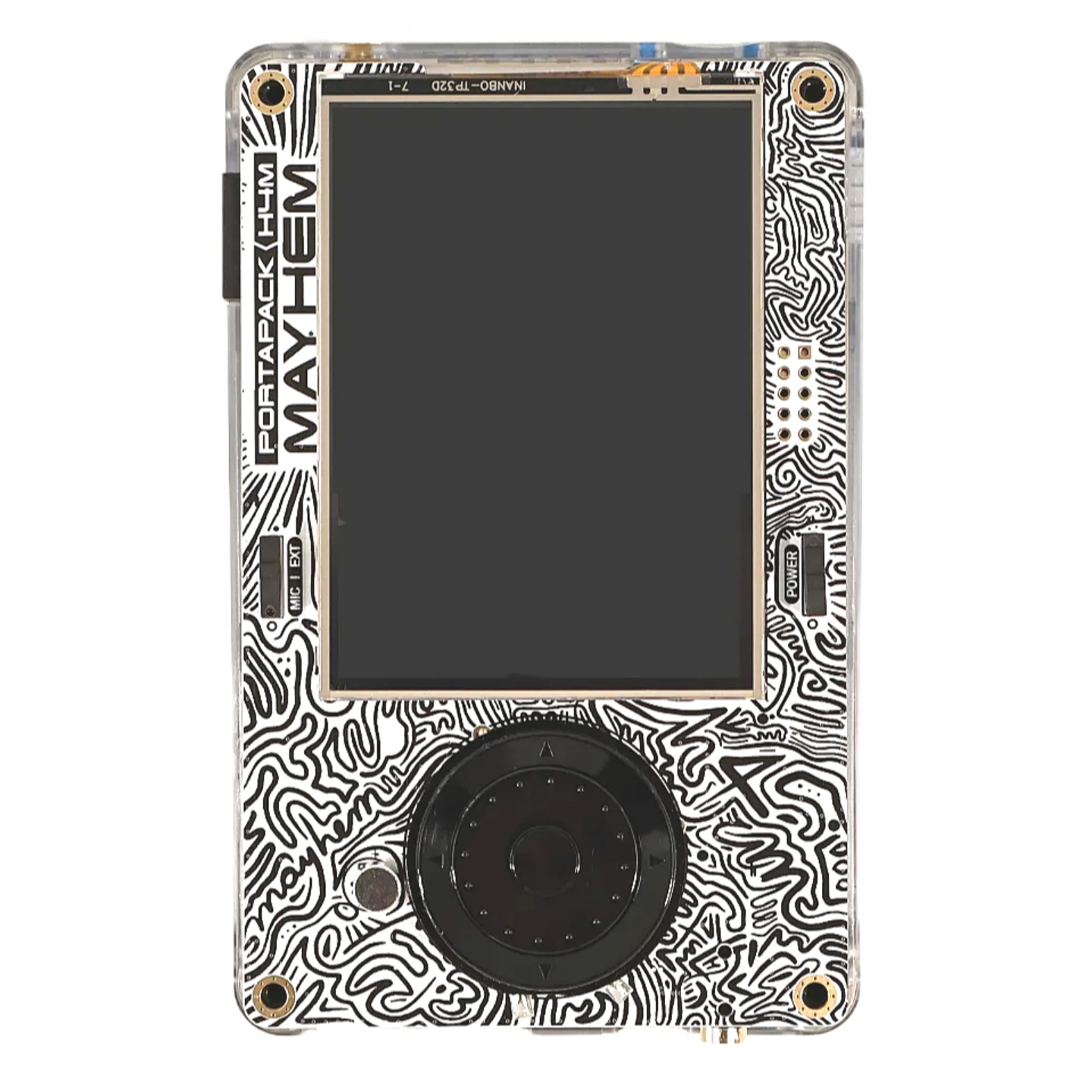 OpenSourceSDRLab Portapack H4M mit transparentem Gehäuse – Detail 1