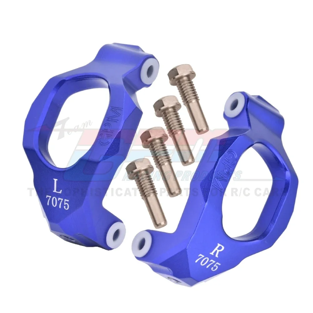 GPM Metal Aluminum Alloy 7075 Front C Hubs Mount Caster Blocks 8932 for Traxxas 1/8 MAXX SLASH 6S 1/10 MAXX W/WIDEMAXX 4S RC Car