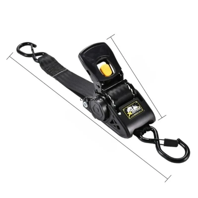 2inch Heavy Duty 3300lbs BS Bolt-On Automatic Retractable Boat Trailer Transom Tie Down Strap Self Retracting Ratchet Strap