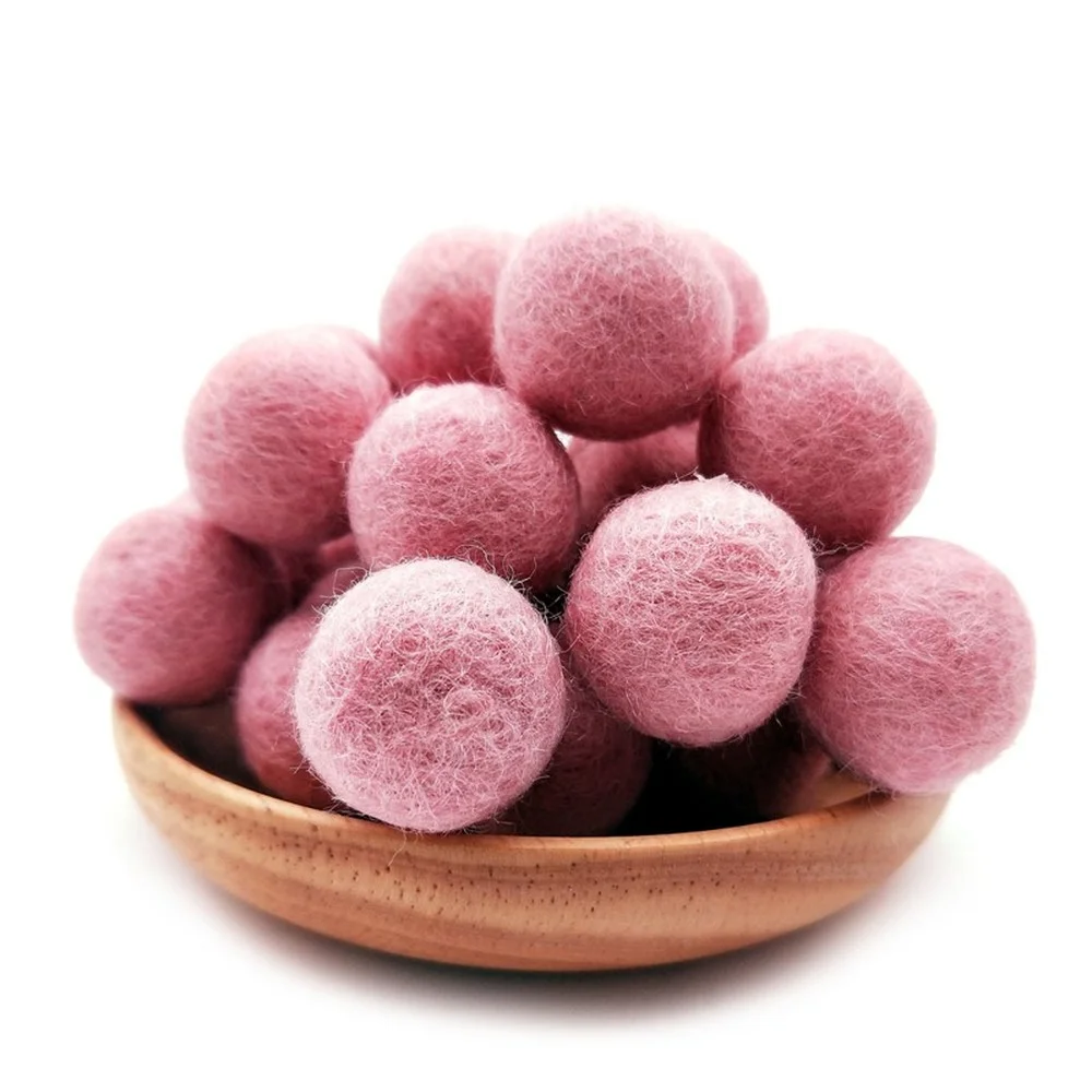 50pcs/lot  1.0cm/1.2cm/1.5cm/2cm/3cm Wool Felt Balls Round Wool Felt Balls Pom Poms Mixed color wholesale 26 Colors