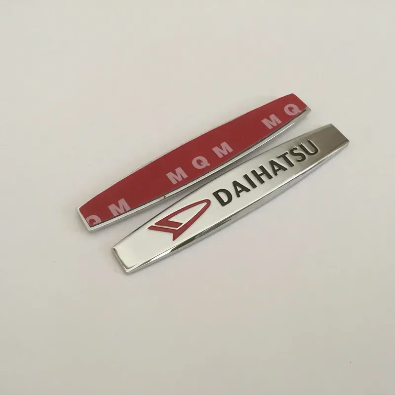 2pcs 3D metal Daihatsu car Front Bonnet Grill Fender emblem Side rear tail Trunk Badge Sticker styling Auto Accessories