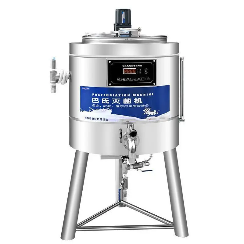 

30L 50L 75L 100L Stainless Steel Camel Milk Honey Pasteurization Machine Fruit Juice Fruit Puree Ketchup Yogurt Milk Pasteurizer