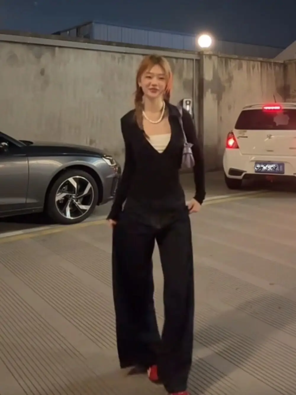 تي شيرت نسائي شتوي بأكمام طويلة مبطن بالمخمل وياقة ثابتة وحاشية مضلعة للسيدات الحضرية لطيف ناعم رسمي دافئ مريح تي شيرت #5