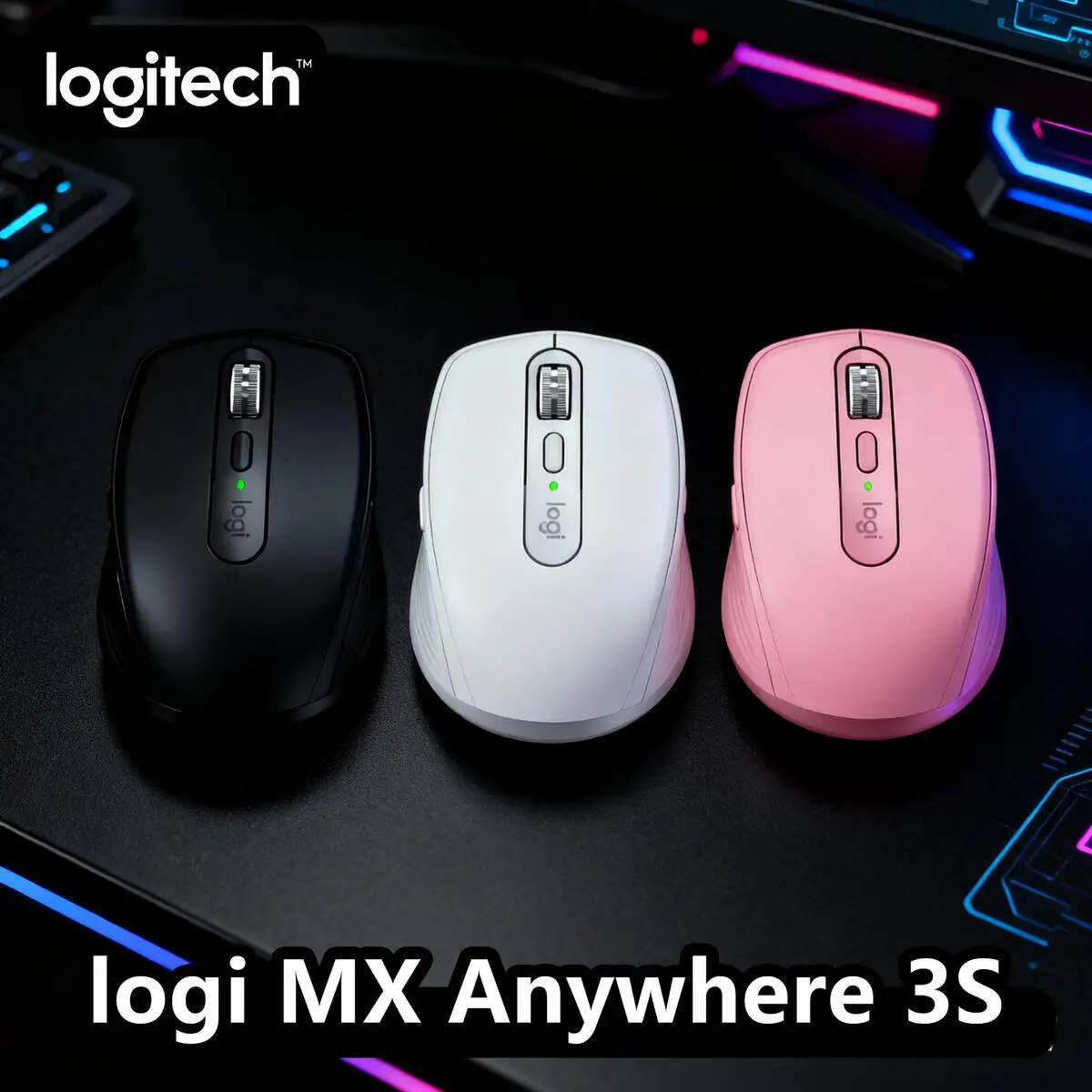 

Logitech MX Anywhere 3S Mouse, Wireless Ergonomic, 8000 DPI, MagSpeed, Logitech Flow (Multi style Logitech mouse)