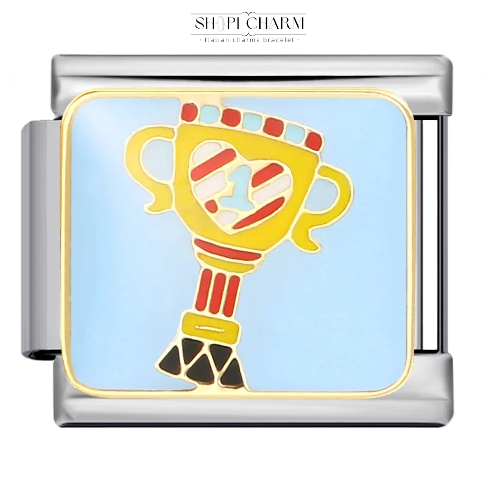 أزياء الرجال كرة القدم جيرسي الكأس صافرة ساعة توقيت الإيطالية سحر سوار الفولاذ المقاوم للصدأ صنع DIY بالجملة انخفاض الشحن