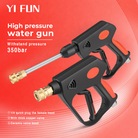 350bar Ceramic Valve High Pressure Wash Gun Water Cleaning Spray Gun With Quick Connector And Nozzle For Karcher Car Wash