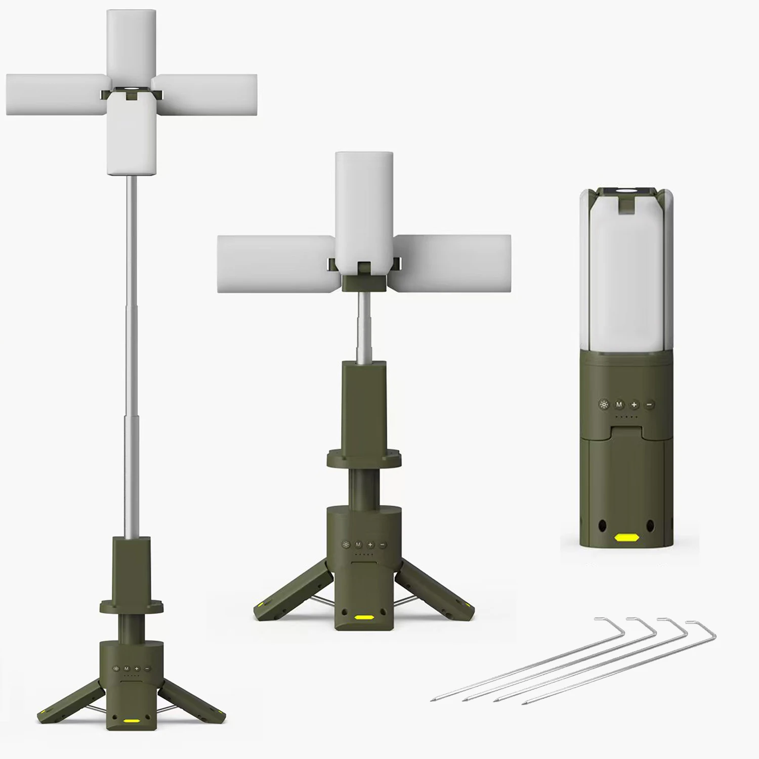 Imagem -06 - Lanterna de Acampamento Telescópica 14000mah Recarregável Base Magnética Embutida Lanterna Led ao ar Livre para Caminhadas Barraca de Pesca Emergência