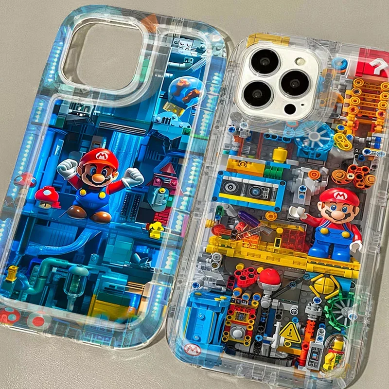 Building Blocks M-Marios Phone Case for Samsung Galaxy A15 A55 A05 A05S A14 A24 A13 A23 A73 A12 A22 A32 A52 A52S A72 A31 A51 A71