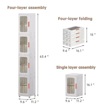 10 best sales Kleiner Aufbewahrungsschrank - №4