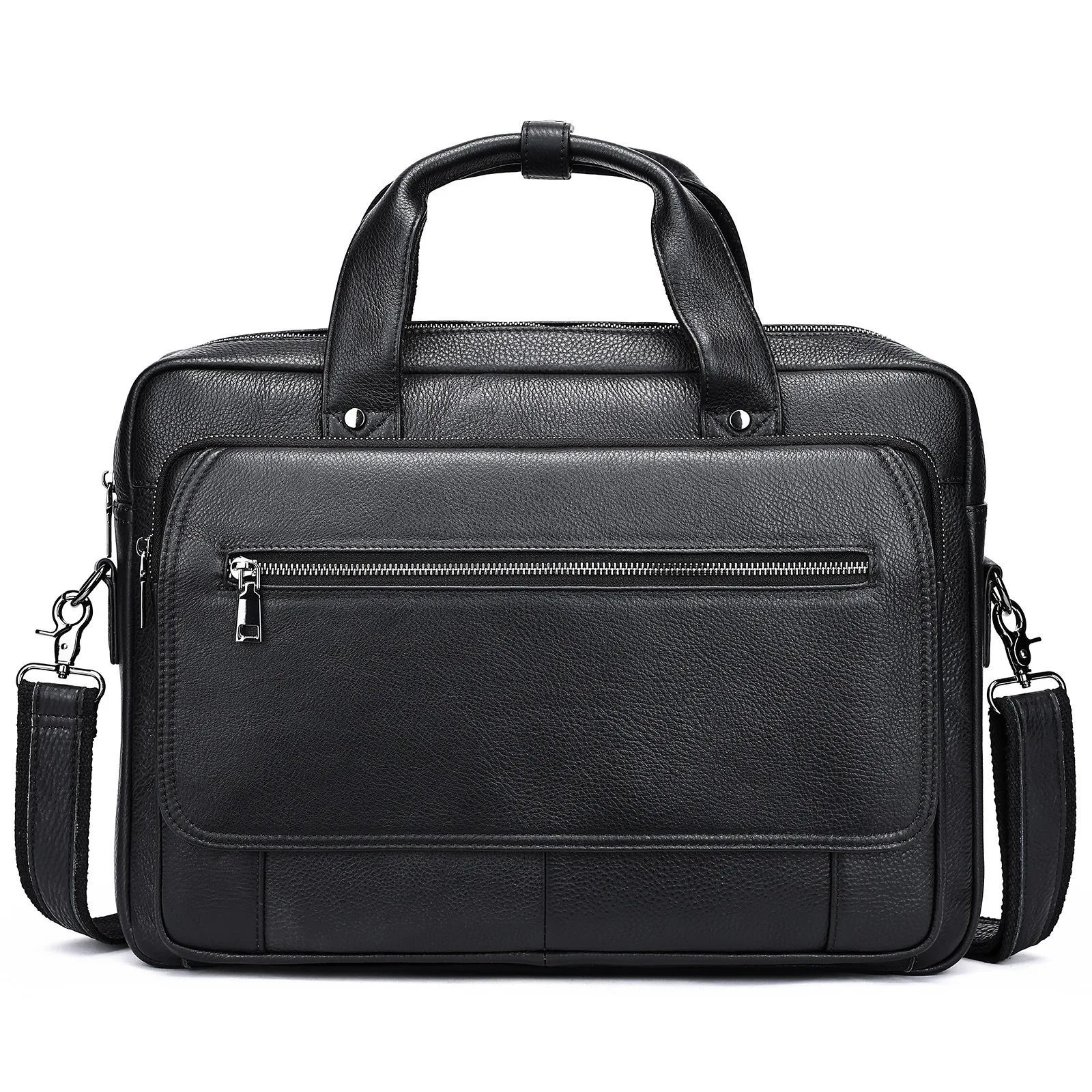 

New 2025 Men's Genuine Leather Business Bags High Quality Fashion Briefcase Laptop Handbags Casual Shoulder Bags