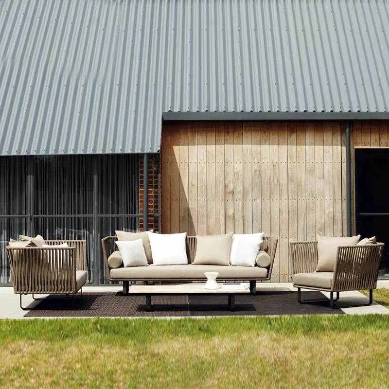 

Outdoor Sofa Garden Furniture Sets Courtyard Terrace Balcony Garden Furniture Sets Leisure Living Room Muebles Patio Funiture