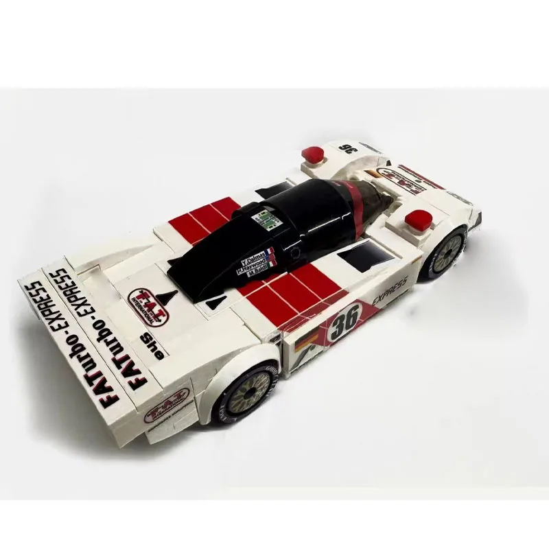 

New Classic City Sports Racing Car Building Block Model with 203 Pieces, Boys' Children's Birthday Building Block Toy Gift