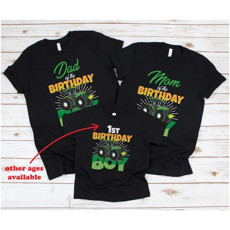 

Tractor Birthday Shirts in Yellow and Green - Boy Tractor T-Shirt, Tractor Birthday, Farm Birthday Party, Boy Farm Mom Dad Shirt