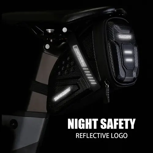 Imagen 2 del producto TAKEZERO-bolsa trasera para bicicleta, bolsa para SILLÍN, carcasa dura de EVA para bicicleta de montaña, bolsa trasera para bicicleta de carretera, accesorios para equipos de equitación