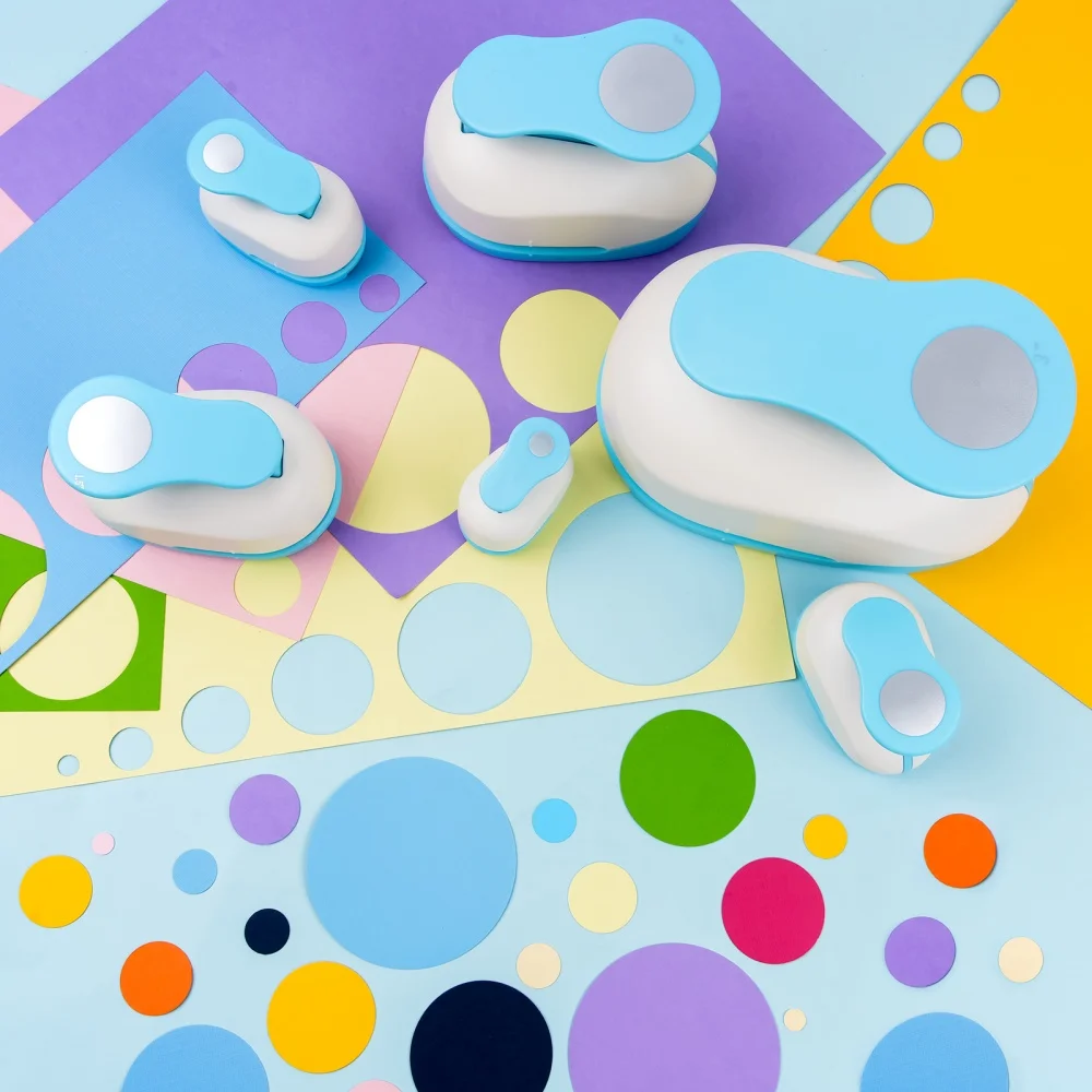 Versatile Circle Paper Punch Precision-Cut 0.3/0.6/1/1.5/2/3