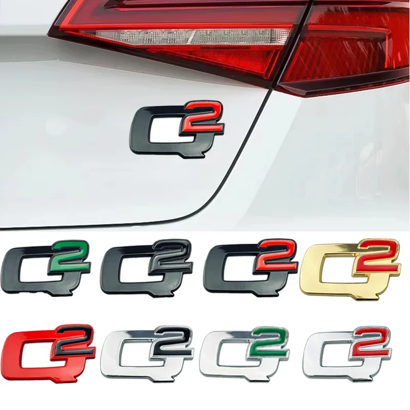 

Metal Badge Car Body Emblem Side Sticker for Alfa Romeo Q4 Logo Mito Giulia Giulietta Stelvio Sportiva 147 166 155 159 4C 8C GT