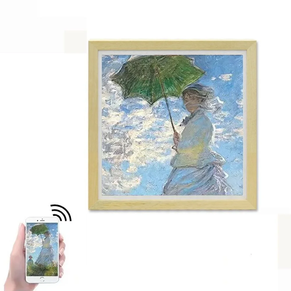 

Wall Mounted 15 17 19 Inch Square LCD Smart Electronic Picture Frame 2K 4K Wifi Museum Art Photo Gallery Stock Available