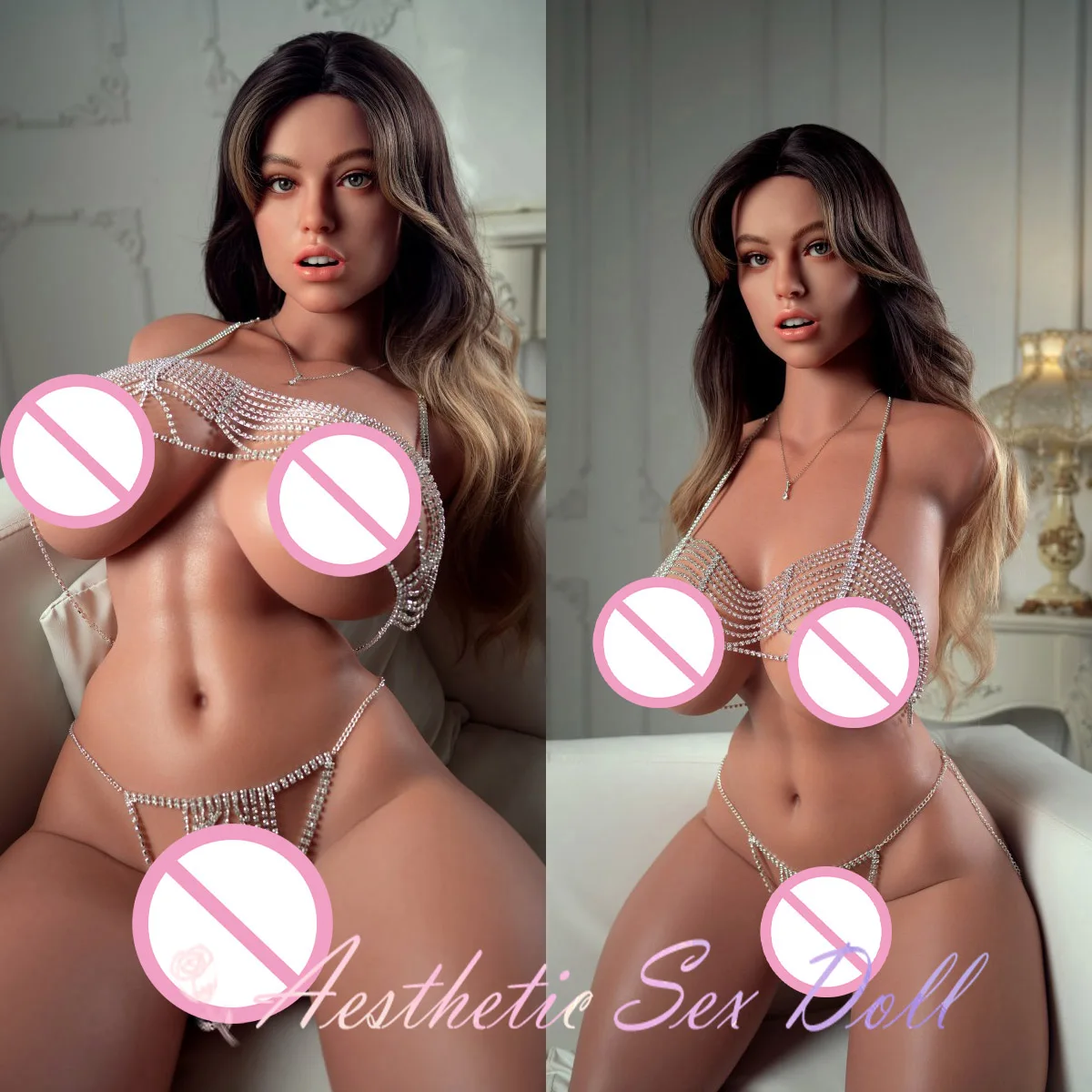 Perfect curves and realistic body, soft jelly super realistic breasts, ass, vagina, anus, TPE, silicone material, sex doll suita