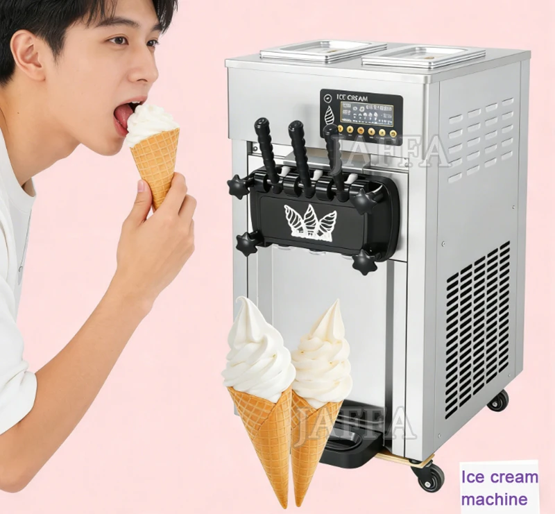 2 + 1 Mix Flavors New Soft Ice Cream Machine Commercial Soft Ice Cream Vending Machine
