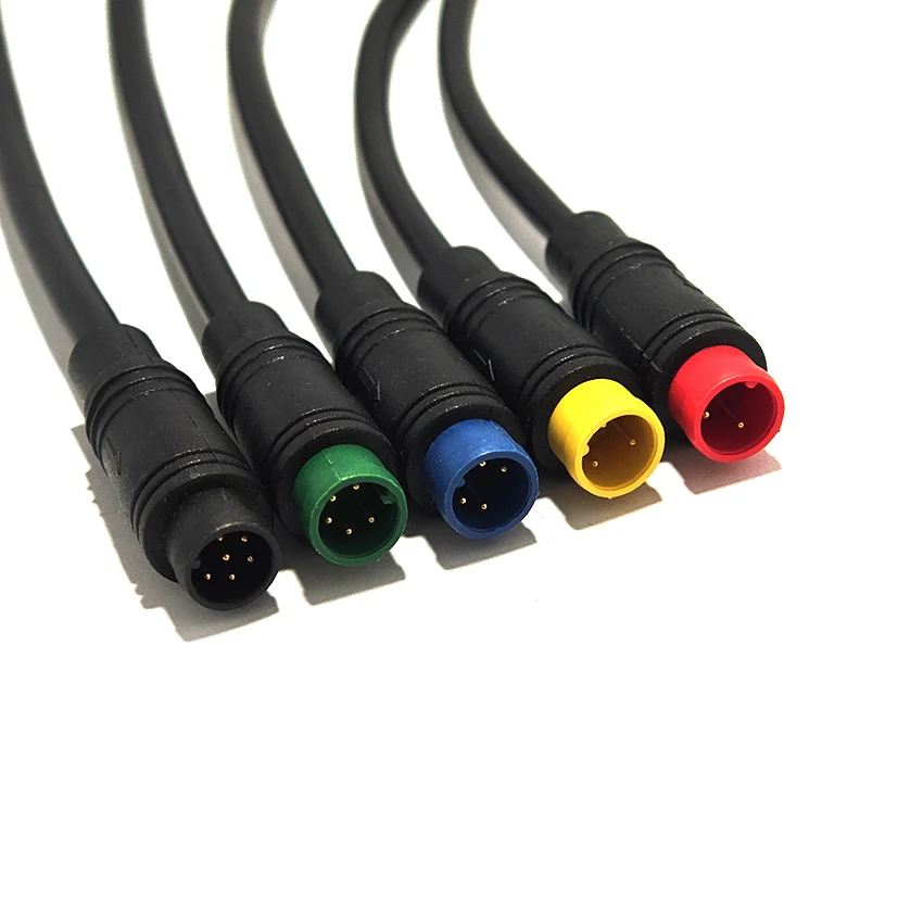 

M8-2/3/4/5/6Pin Cable Base Injection Molded Connector Waterproof Aviation Plug 20cm Each for Male Female Cables