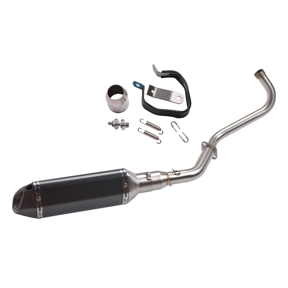 Motorcycle Full Exhaust System Low Mount Header Pipe For Honda Grom MSX125 14-20