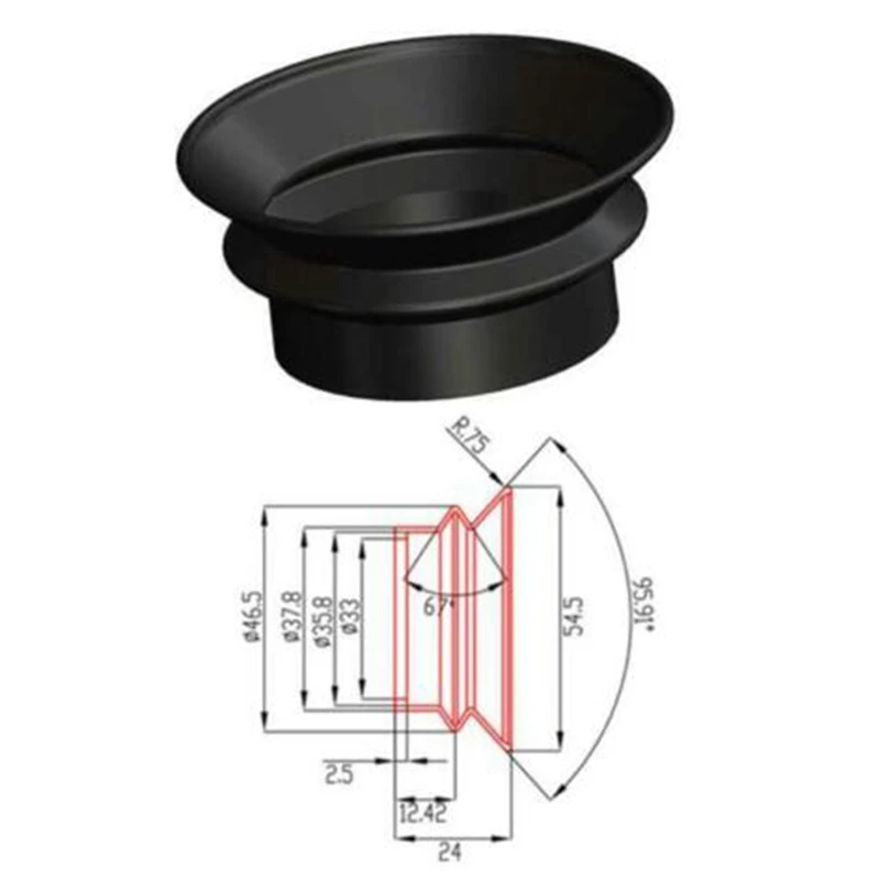 Binocular Helmet Night Vision Scope Goggles Rubber Eye Protector Cups Eyepiece Guards Shields Microscope Replacement Parts