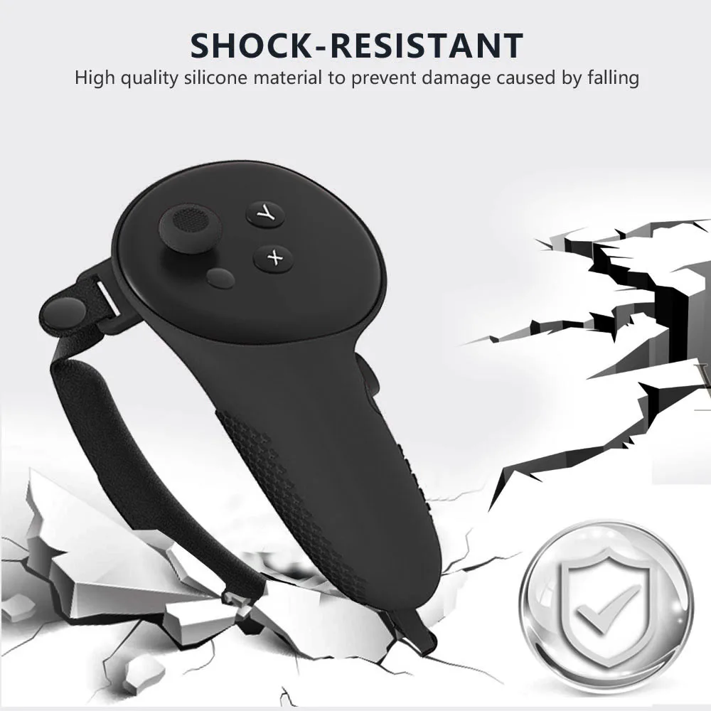 7 قطعة مجموعة اكسسوارات لينة قذيفة الجلد قابل للغسل VR الغطاء الواقي سماعة VR غطاء تحكم القبضات غطاء لينة ل ميتا كويست 3