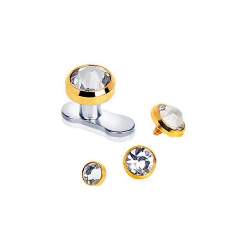 1 قطعة ثقب الفولاذ المقاوم للصدأ مرساة جلدية Microderملز زراعة الجلد ، استبدال مثقاب الخشب ، ثقب جسم غواص #2