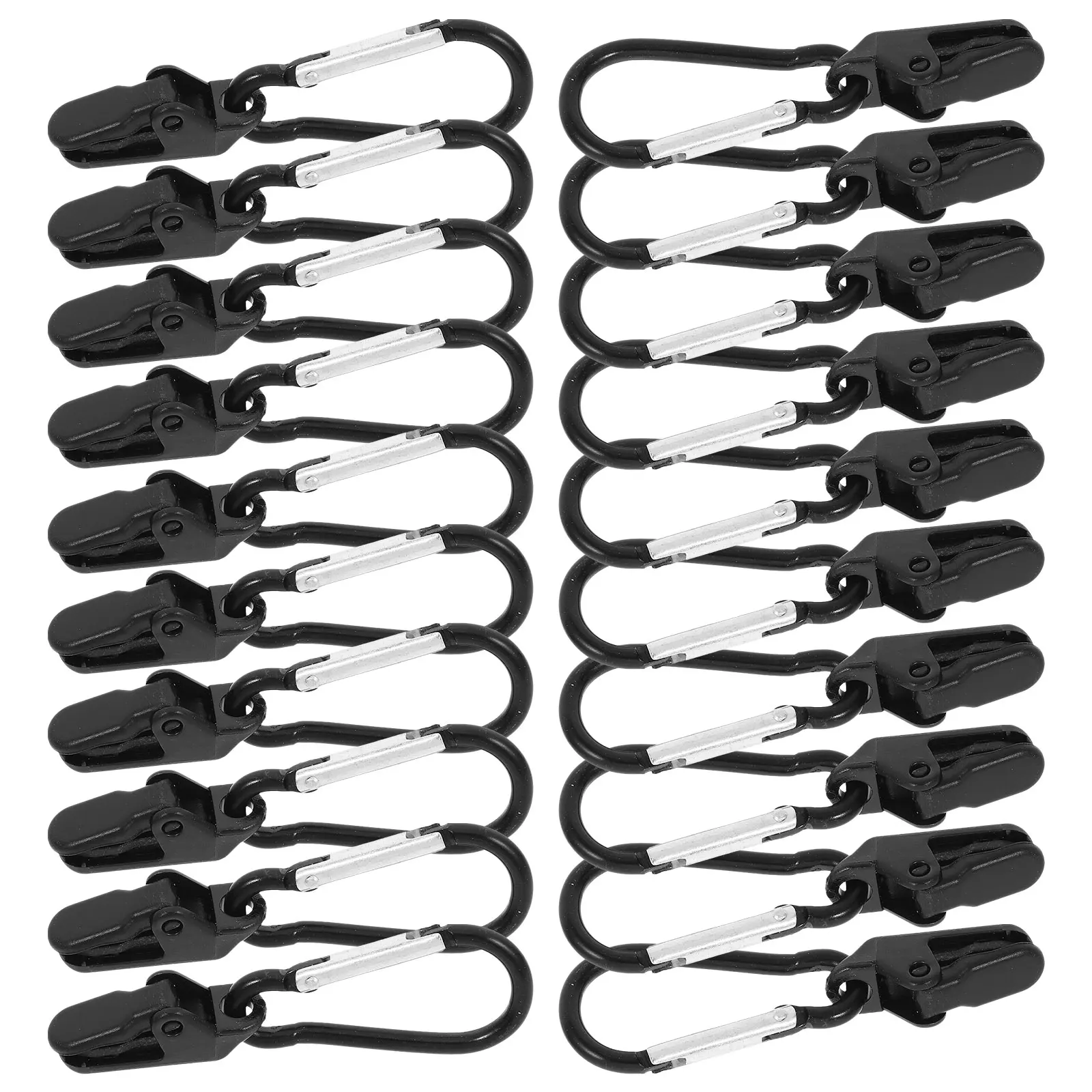 

BIUDECO 12 Pcs Heavy Duty Lock Grip Tarp Clips for Outdoor Camping Tent Awning Tarpaulin Boat Cover Adjustable Clamps