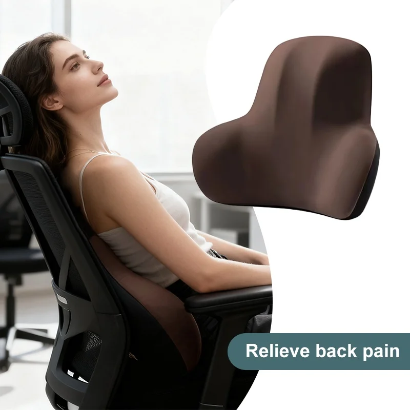 New Memory Foam Lumbar Back Cushion For Office Gaming Chairs Multi Functional Waist Support Relieves Back Pain Backrest Pillow