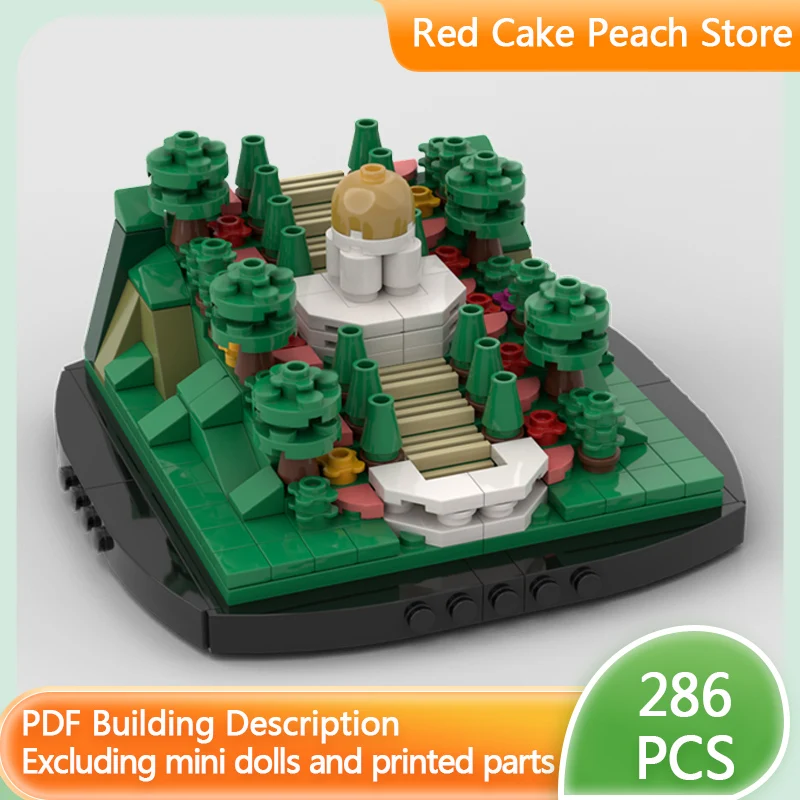 도시 거리 풍경 모델 MOC 빌딩 블록 미니 바하이 세계 센터 모듈형 기술 어린이 휴일 선물 조립 장난감 세트