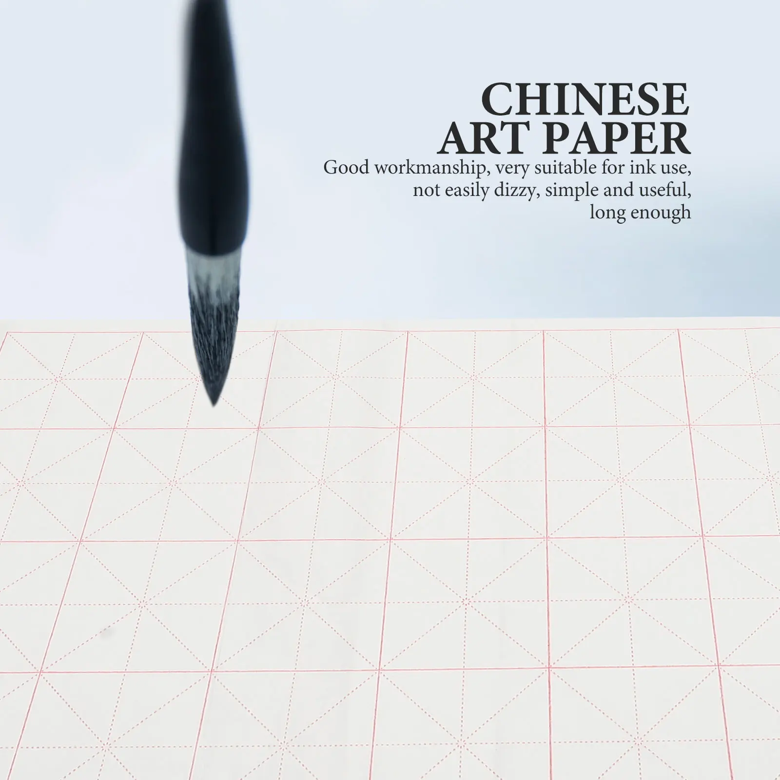 

100 Pcs Grid Rice Paper Calligraphy Practice Writing Xuan Paper Professional Art Supplies Thickened No Odor Smooth