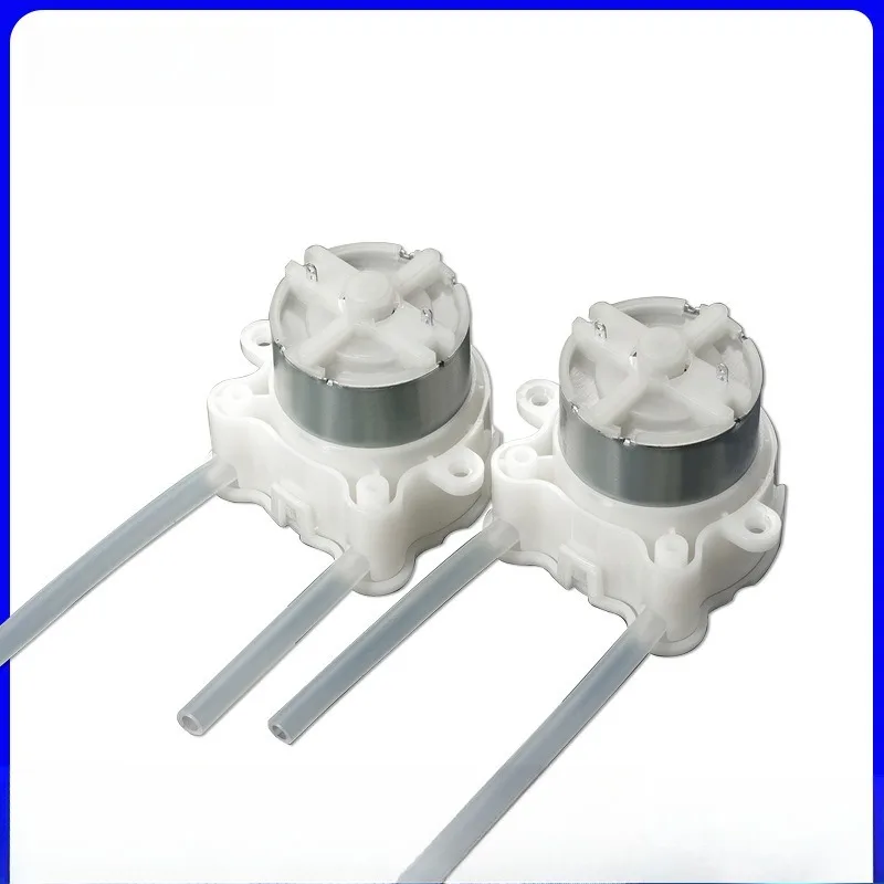 Micro Peristaltic Pump DC  6V Small 500 Geared Motor Mute Dosing Pump for Squeeze Liquid Water for Lab Ink Sampling Pump