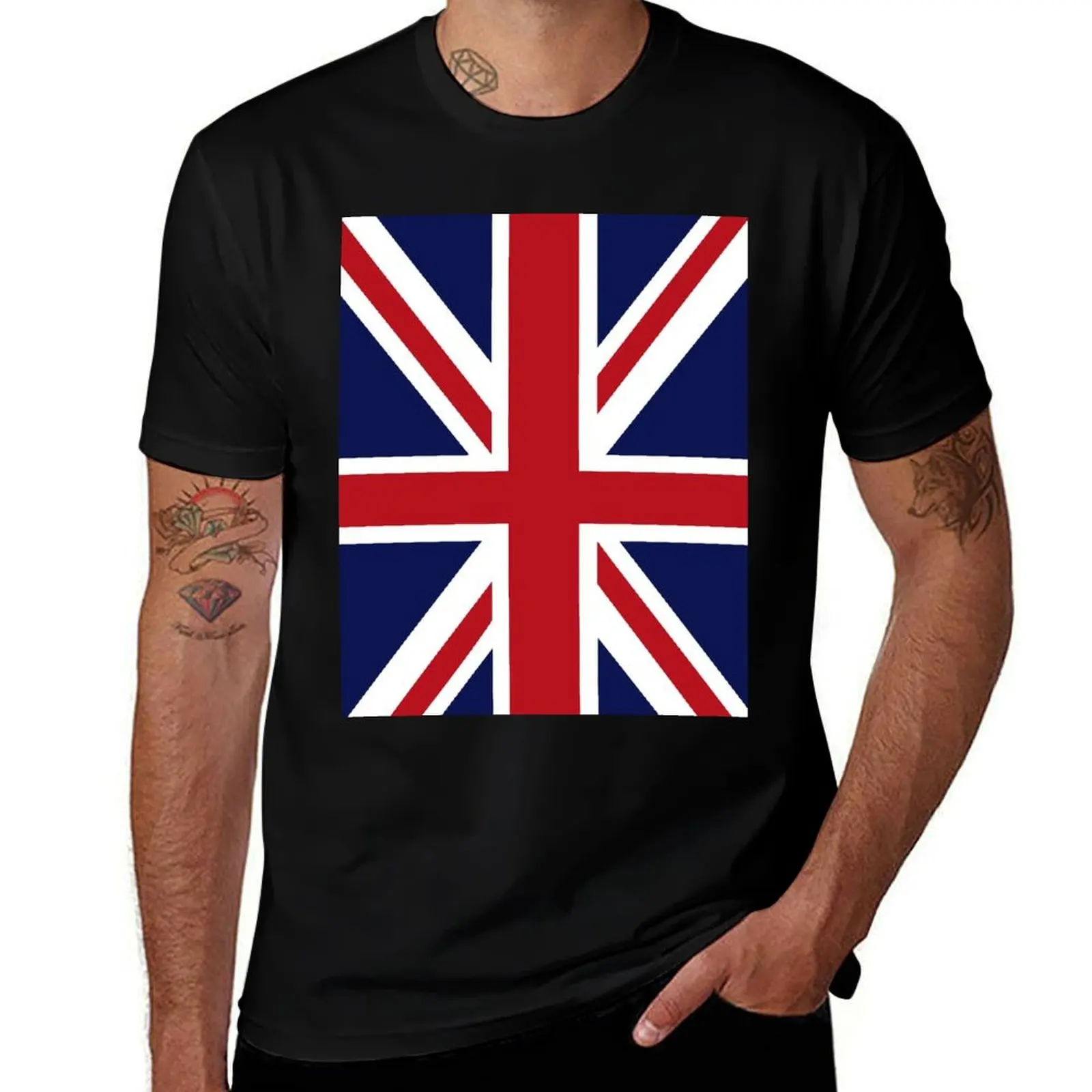 Union Jack Flag of the UK T-Shirt Outdoor Sports Lightweight Tee T-Shirt