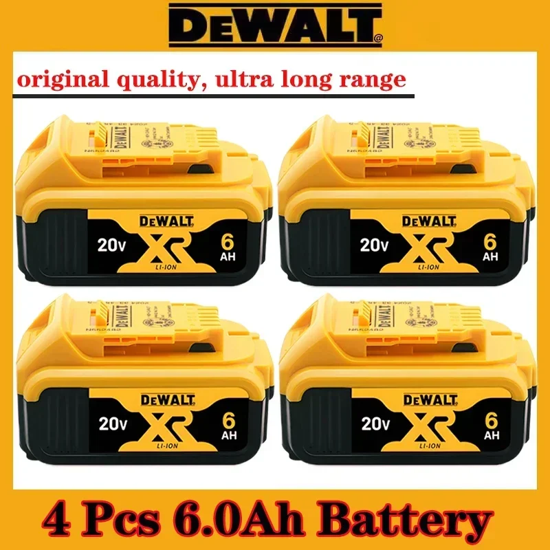 

100% DEWALT оригинальное зарядное устройство 18 В, 6,0 Ач, DCB115, DCB118, быстрая зарядка, литиевая батарея, аккумулятор для инструментов