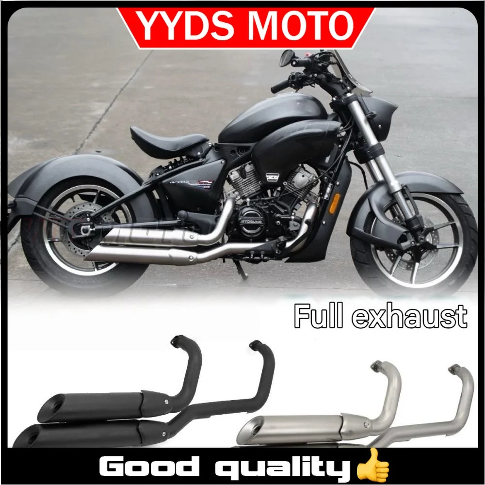 

For HYOSUNG GV300s full stainless steel exhaust pipe Hyosung gvs300 Gv 300 s 300Gvs gv300s 300sGv gv 300 s 300gv s exhaust pipe