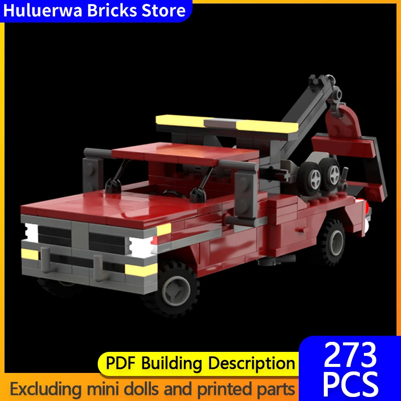 

Speed Hypercar Model MOC Building Bricks F-350 Rescue Trailer Modular Technology Gifts Holiday Assemble Children Toys Suit