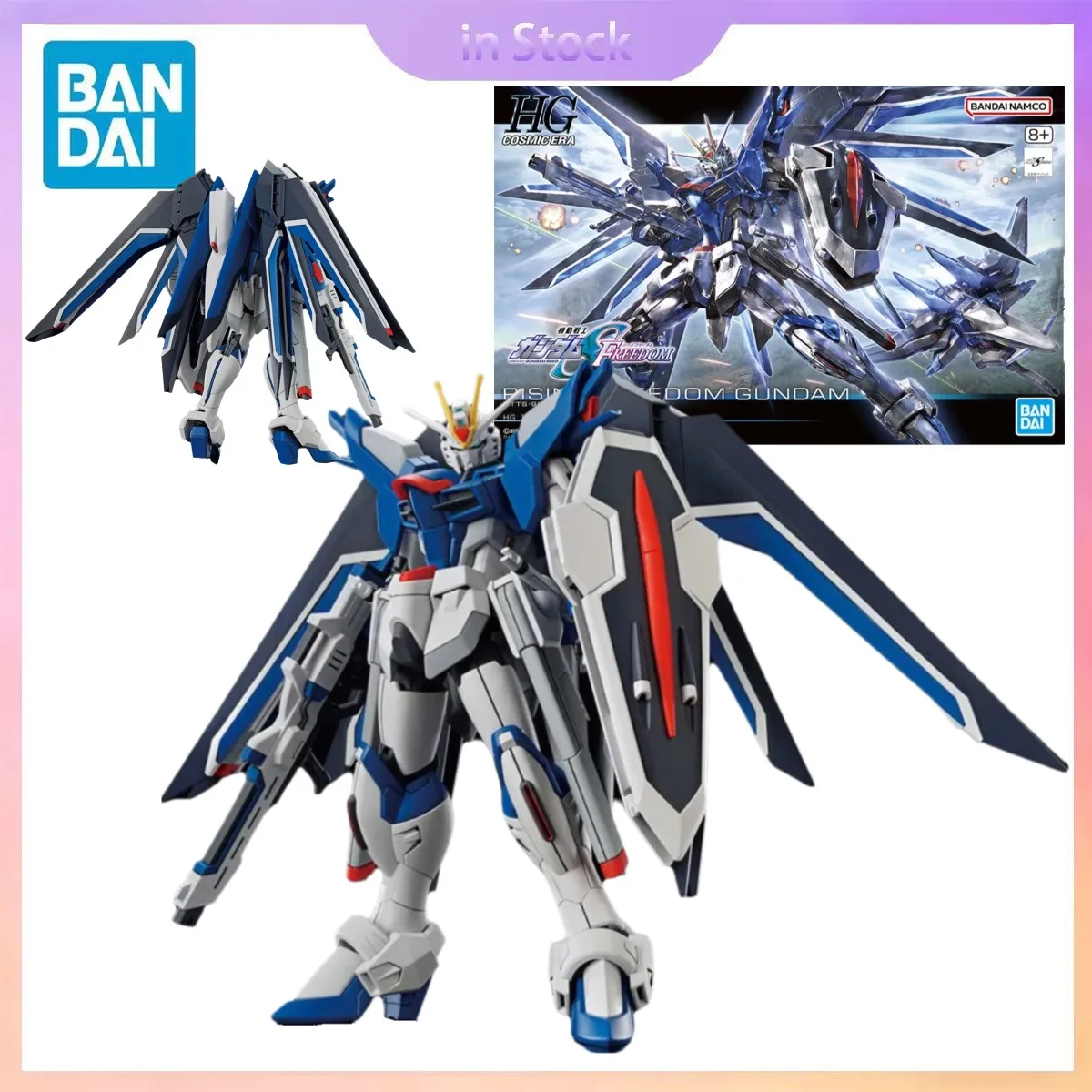 

Original Bandai Genuine In Stock HGCE 1/144 STTS-909 Rising Freedom Gundam Anime Collection Action Figure Model Kits Toys Gifts