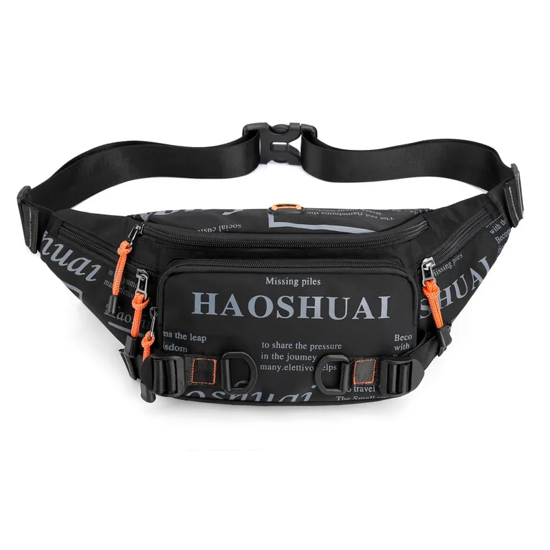 Outdoor Waist Bag Waterproof Waist Bum Bag Running Jogging Belt Pouch Zip Fanny Pack Mobile Phone Bag Nylon Chest Bag