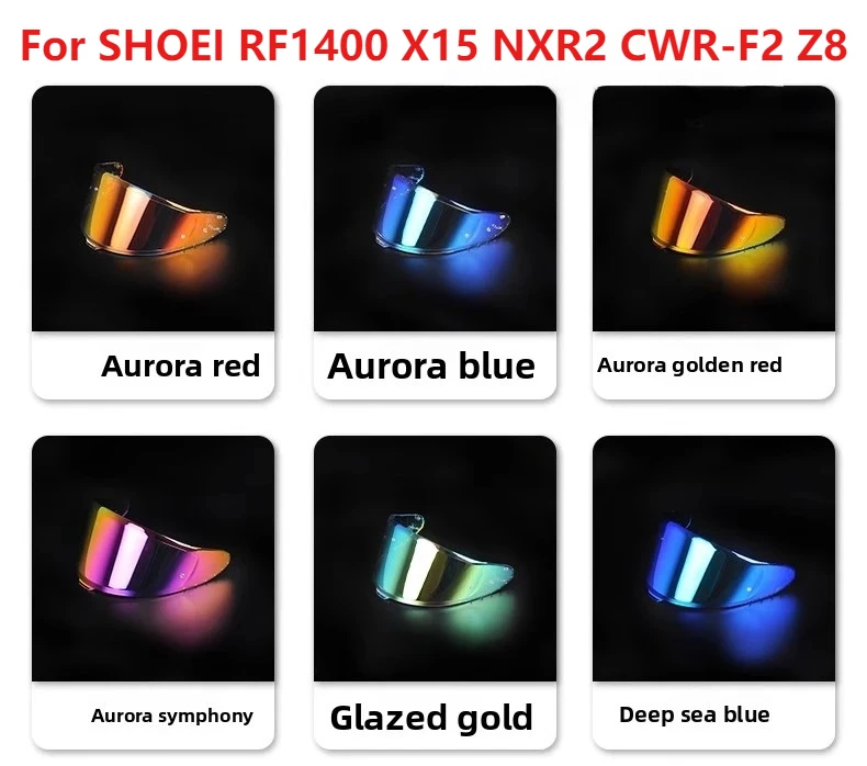 

New Helmet Visor for SHOEI RF1400 X15 NXR2 CWR-F2 Z8 Visor Motorcycle Helmet Lens Visor UV Protection Anti-scratch