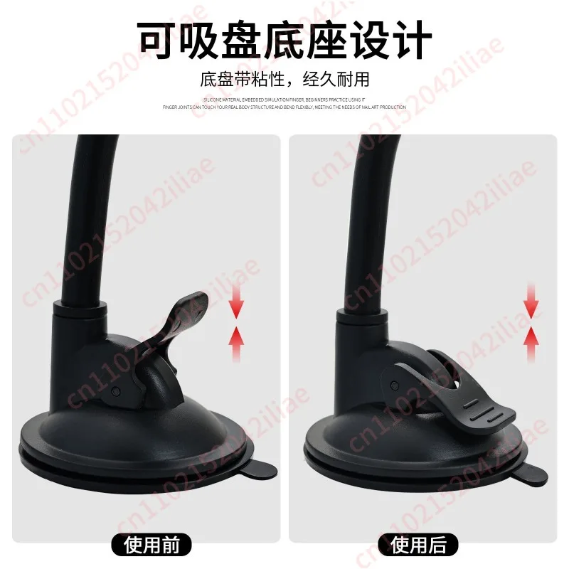 Nail practice hand mold holder magnetic finger full silicone beginner practice tool