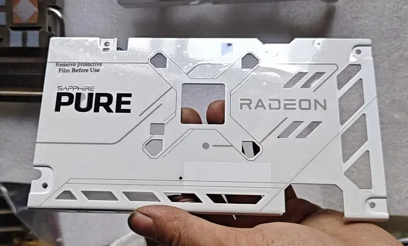 Original Radiator Cooler for Sapphire RX6600 Graphics Card with Backplate