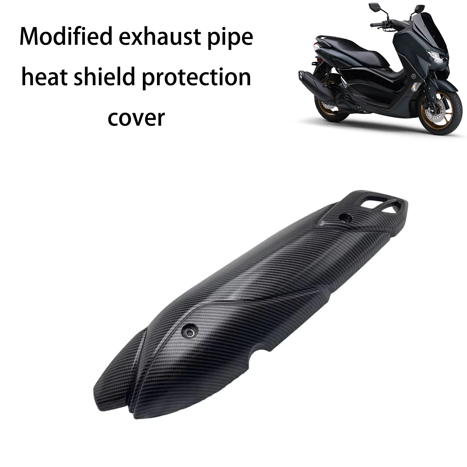 

Modified Exhaust Pipe Heat Insulation Cover, Exhaust Pipe Heat Shield Protective Cover, Modified Exhaust Pipe Heat Shield Protective Cover Accessory, Suitable for Yamaha Nmax 155 Nmax155 Nmax150 125 2020 Model, Motorcycle Parts