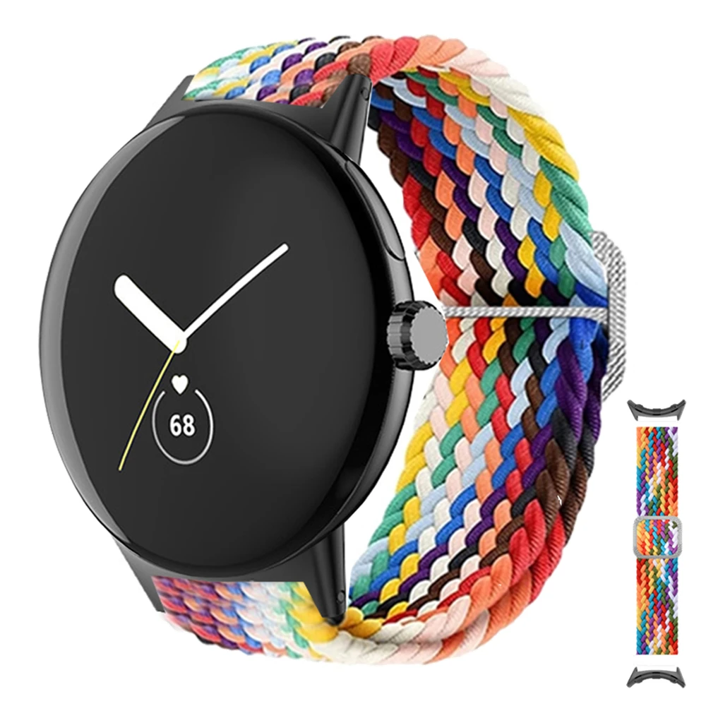 

Braided Nylon Watchband For Google Pixel Watch Strap Replacement Elastic Weave Loop For Pixel Watch Band Bracelet Accessories