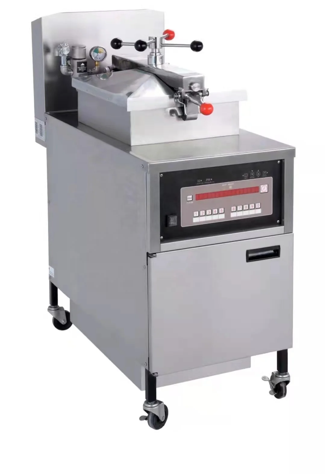 Electric 25l Pressure Chicken Fryer Oil Filter Equipped Large Capacity Computer Panel Pressure Chicken Fryer