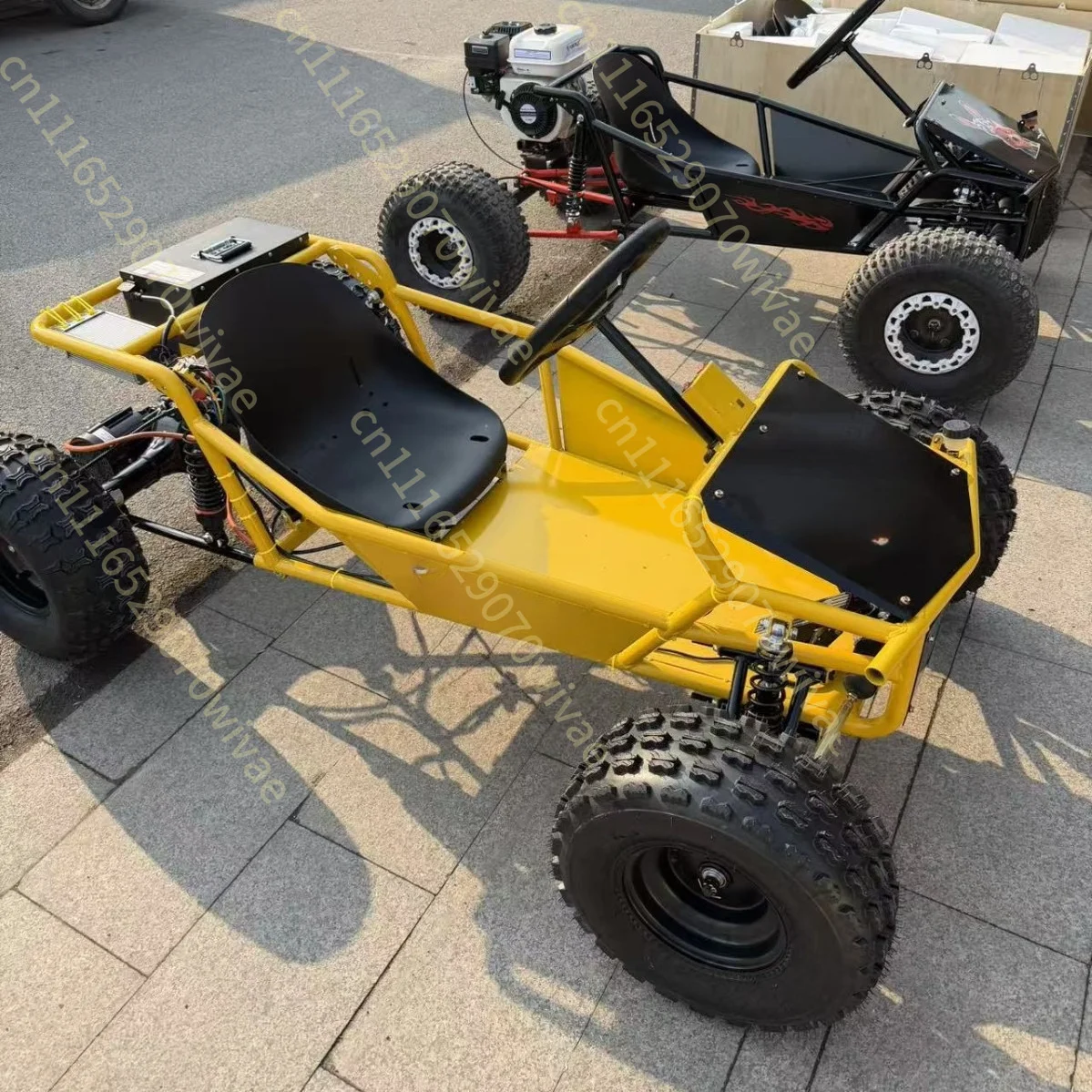Cross-border large electric steering wheel four-wheel drift off-road all-terrain kart factory direct sales