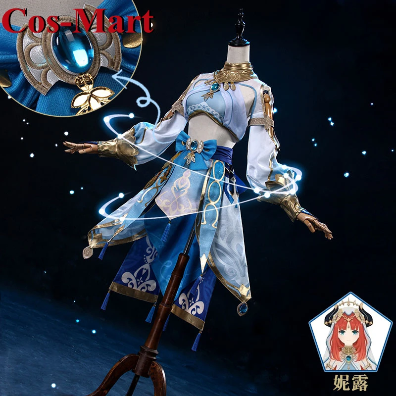 Cos-Mart Game Genshin Impact Nilou Cosplay Costume Dancer Sweet Lovey Skirt Female Activity Party Role Play Clothing S-XL